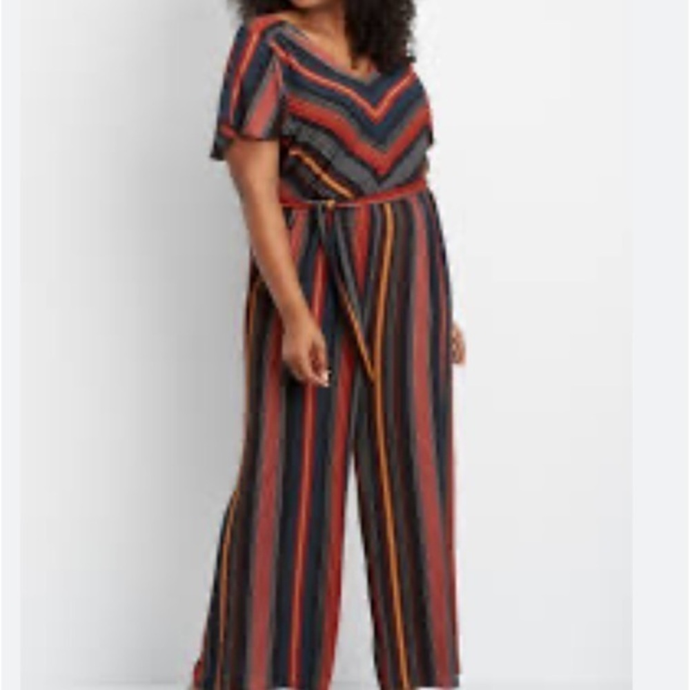 Super cute fall romper.  Maurice’s size large